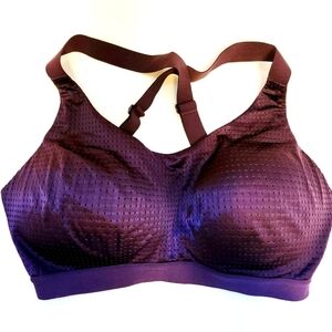 EUC BUNDLE OF 2 PURPLE VICTORIA'S SECRET LIGHTWEIGHT SPORTS BRAS 32DD